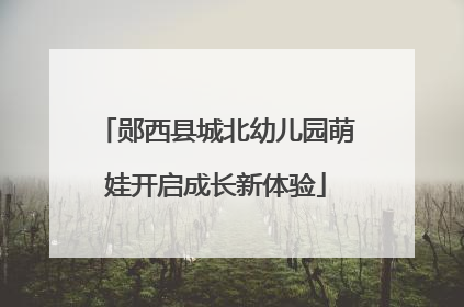 郧西县城北幼儿园萌娃开启成长新体验