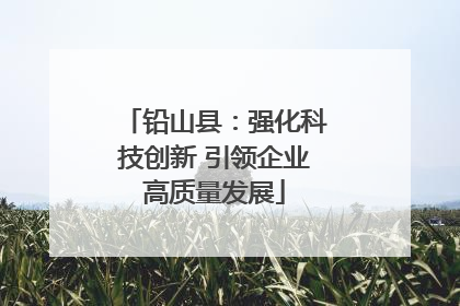 铅山县：强化科技创新 引领企业高质量发展