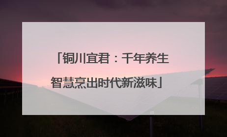 铜川宜君：千年养生智慧烹出时代新滋味