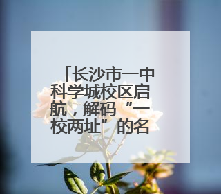 长沙市一中科学城校区启航，解码“一校两址”的名校基因