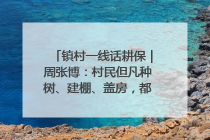 镇村一线话耕保｜周张博：村民但凡种树、建棚、盖房，都要向街道报批