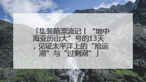 集装箱漂流记丨“地中海亚历山大”号的13天，见证太平洋上的“抢运潮”与“过剩潮”