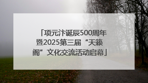 项元汴诞辰500周年暨2025第三届“天籁阁”文化交流活动启幕