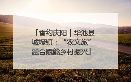 香约庆阳｜华池县城壕镇：“农文旅”融合赋能乡村振兴