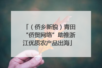 （侨乡新貌）青田“侨贸网络”助推浙江优质农产品出海