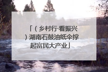 （乡村行·看振兴）湖南石鼓油纸伞撑起富民大产业