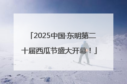 2025中国·东明第二十届西瓜节盛大开幕！