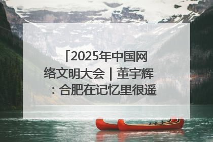 2025年中国网络文明大会｜董宇辉：合肥在记忆里很遥远也很亲切