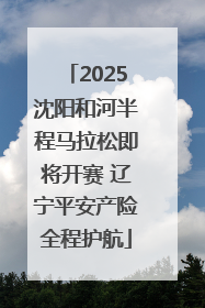 2025沈阳和河半程马拉松即将开赛 辽宁平安产险全程护航