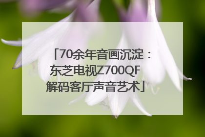 70余年音画沉淀：东芝电视Z700QF解码客厅声音艺术