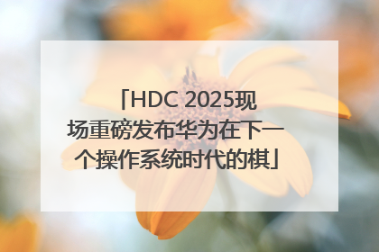 HDC 2025现场重磅发布华为在下一个操作系统时代的棋