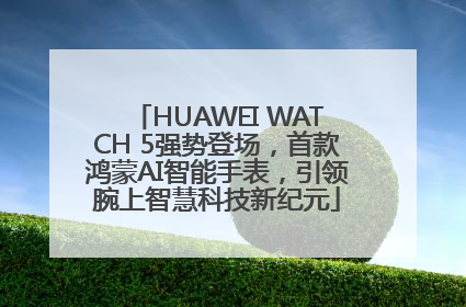 HUAWEI WATCH 5强势登场，首款鸿蒙AI智能手表，引领腕上智慧科技新纪元