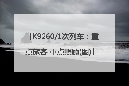 K9260/1次列车：重点旅客 重点照顾(图)