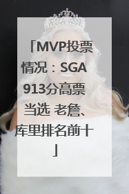 MVP投票情况：SGA913分高票当选 老詹、库里排名前十